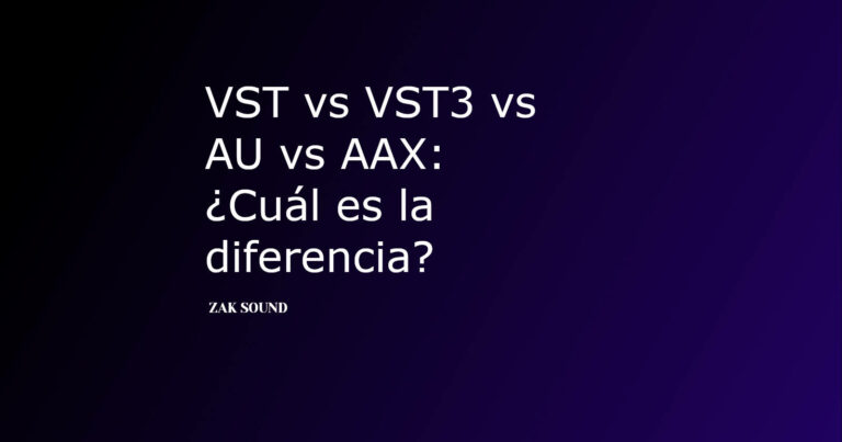 diferencia vst vs vst3 vs au vs aax