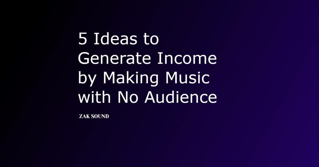 generate income by making music