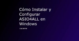 instalar y configurar asio4all en windows