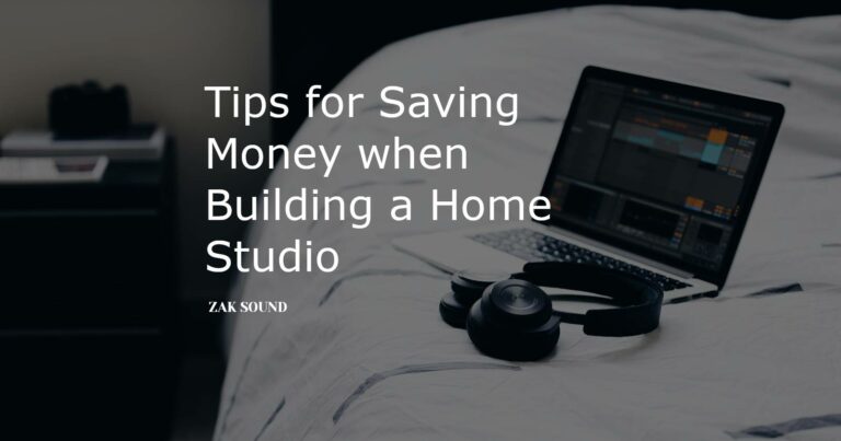 tips for saving money when building a home studio