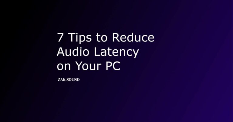 tips to reduce audio latency
