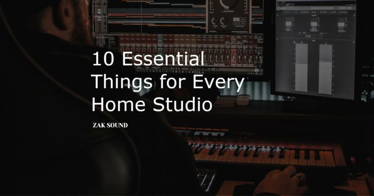 essential things for every home studio