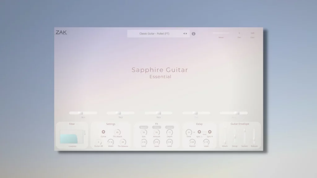 actualización de sapphire guitar