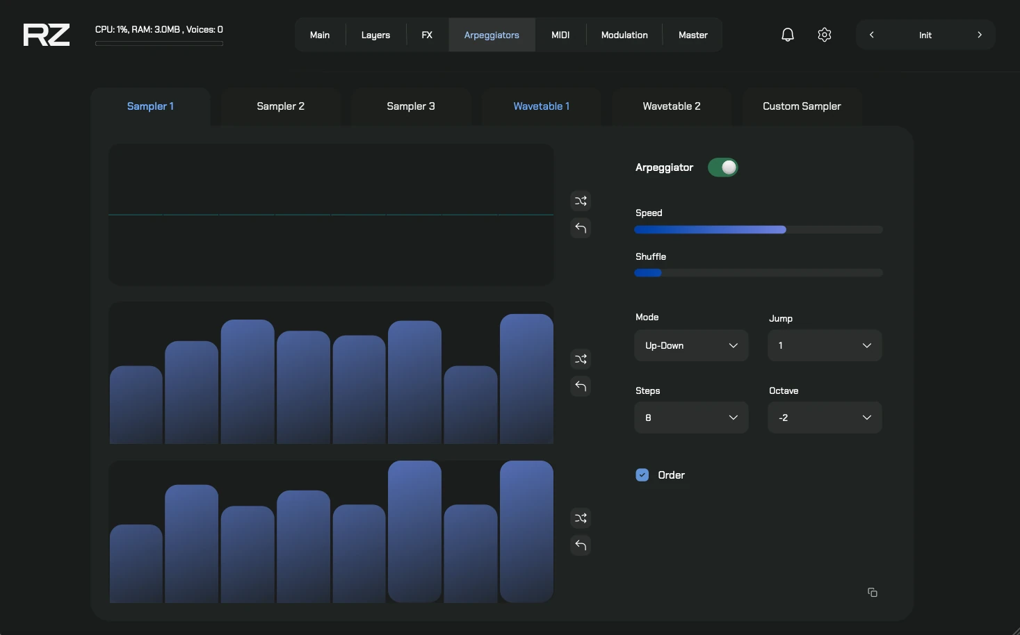 Arpeggiator Interface