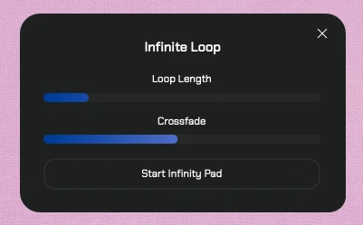 Infinity Looper panel